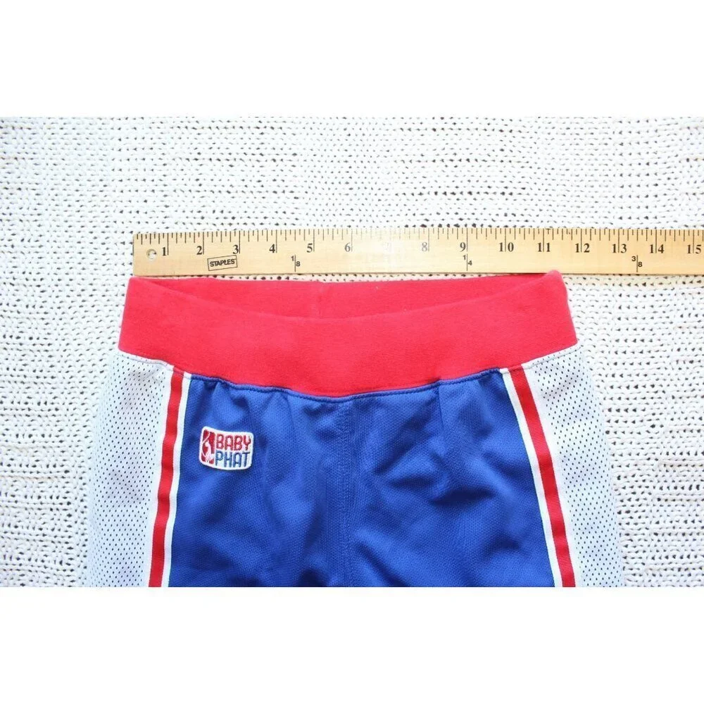 Baby Phat Girls Sweat Pants Size Large/12-14 Pull on Red Blue & white